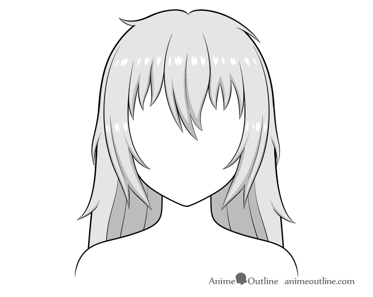 How to Draw Messy Anime Hair - QA ART