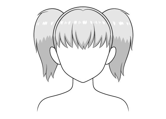 Anime Pigtail Hairstyles For Girls Photo - Anime Girl Short Pigtails PNG  Image | Transparent PNG Free Download on SeekPNG