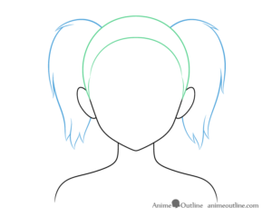 How to Draw Anime Pigtails Hair AnimeOutline